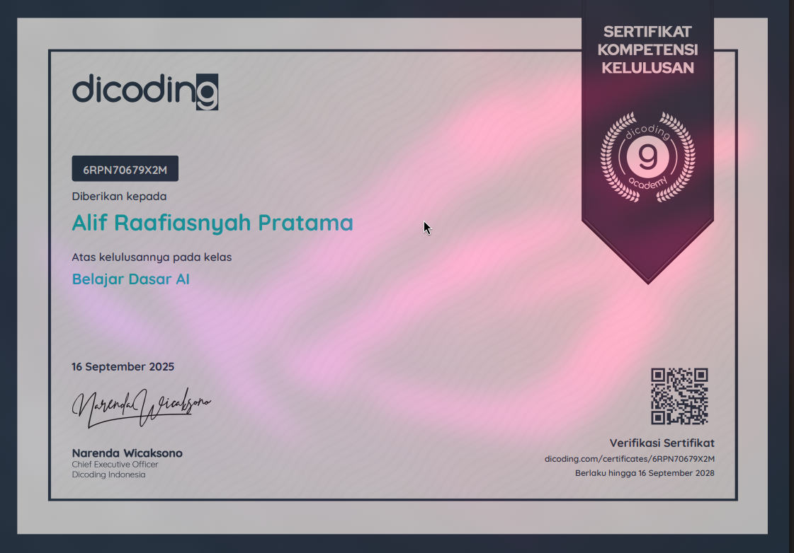 AI Certificate